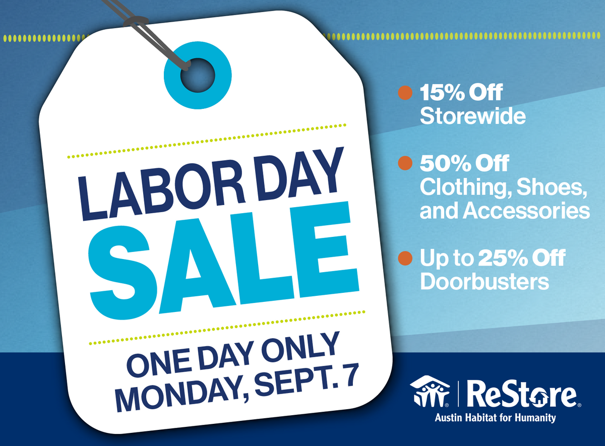 Austin Habitat ReStore's Biggest Sale Yet Happens Labor Day