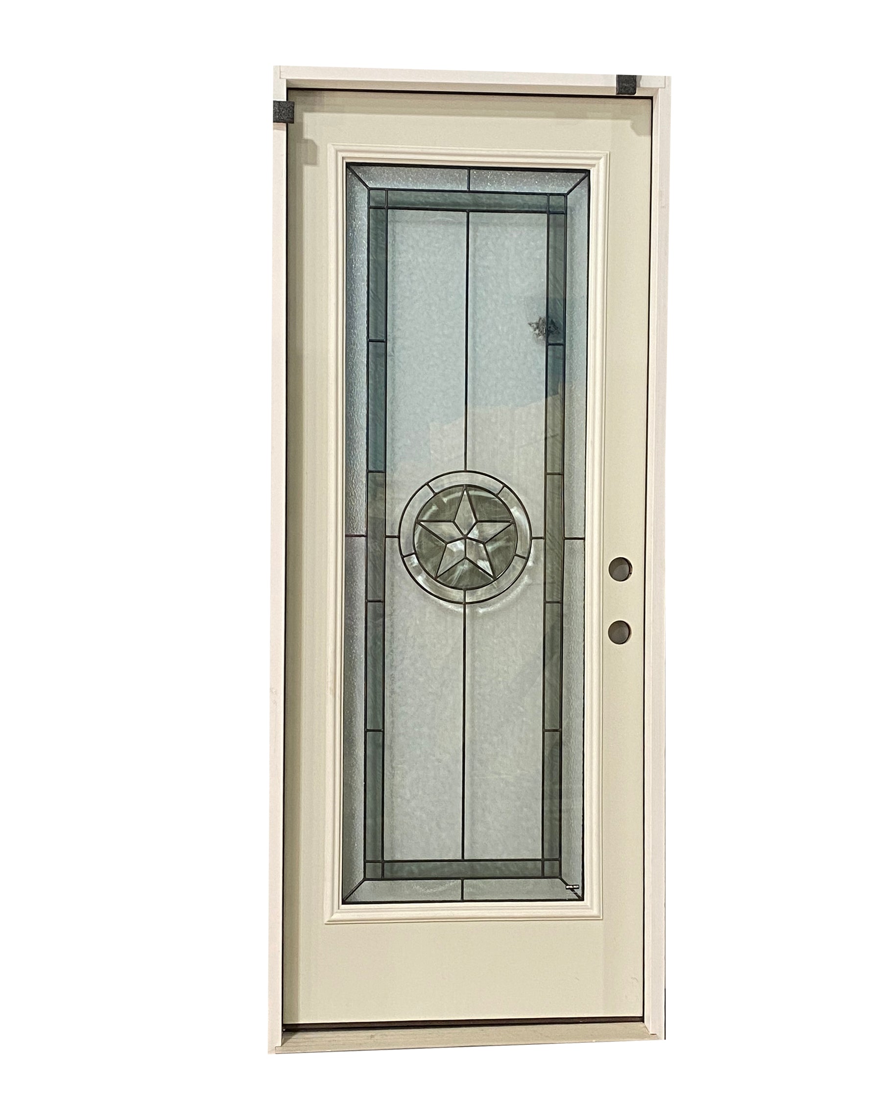 36 in Full Lite Patina TX Star Door