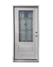 36" Decorative Patina 3/4 Lite Variety Door (3/0)