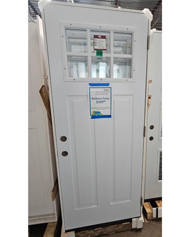 32 in Craftsman 6-Lite Door