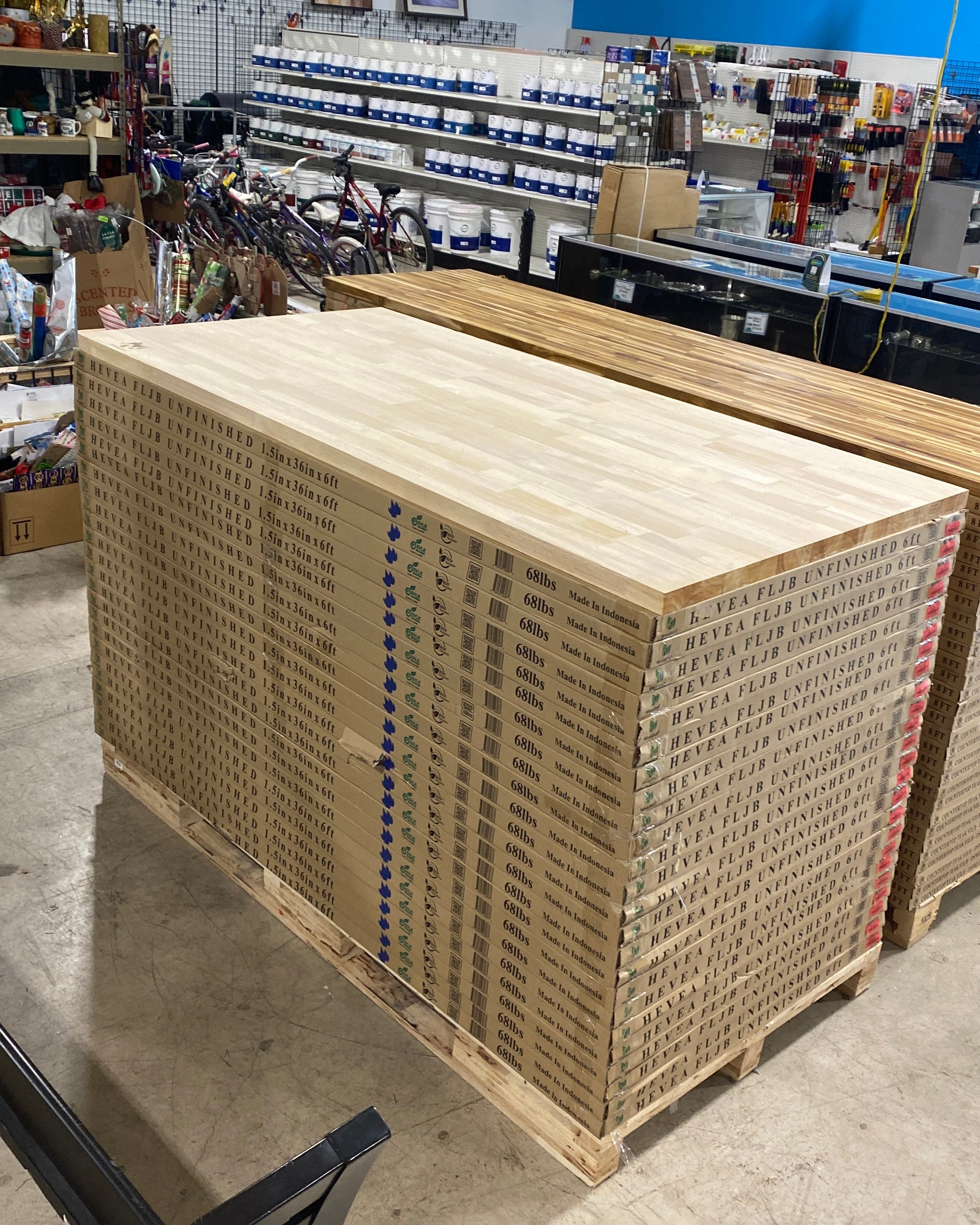 PM LUMBR BLOCK FT Hevea 6ft x 36in