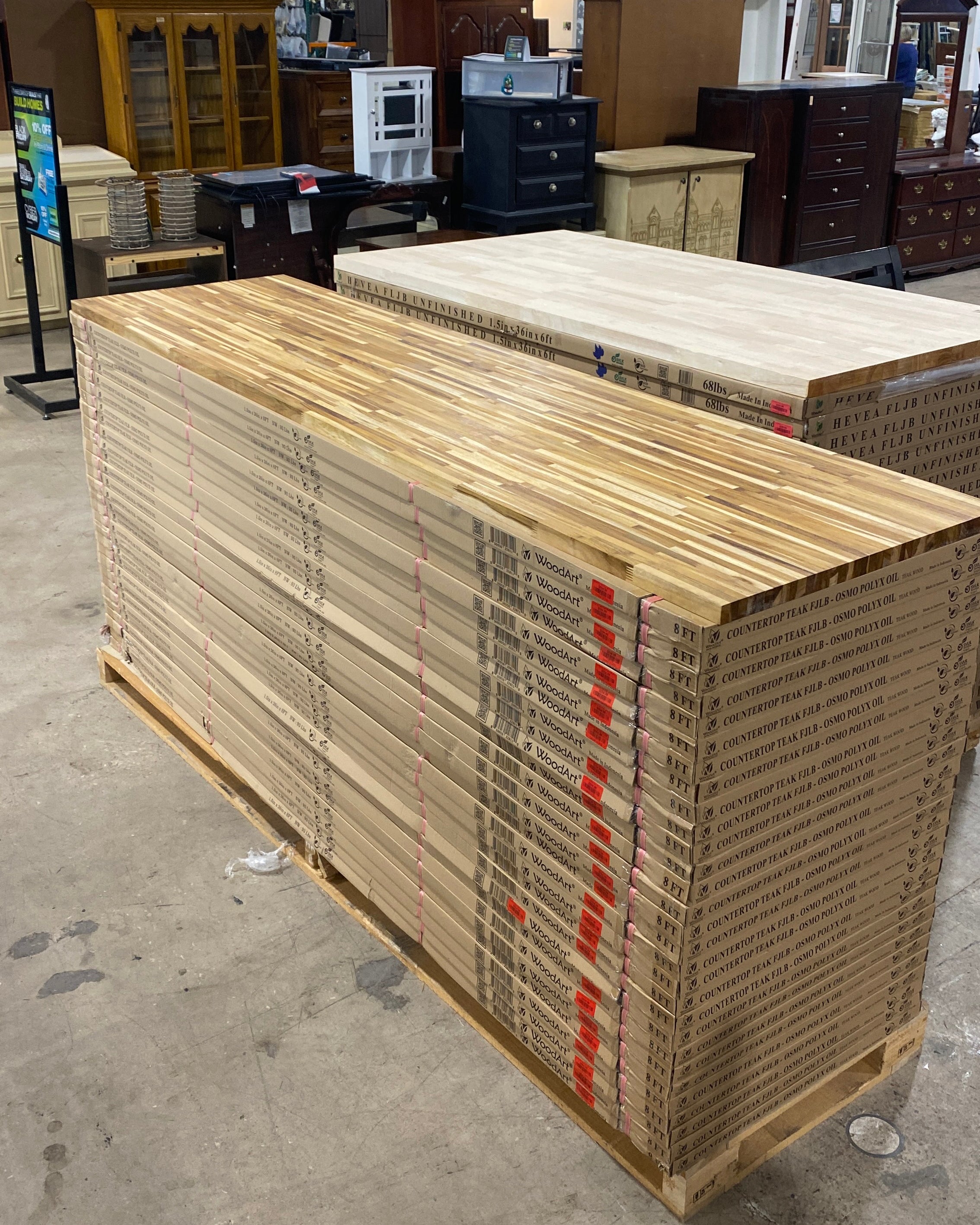 PM BLOCK Oiled Teak - 8ft x 25in